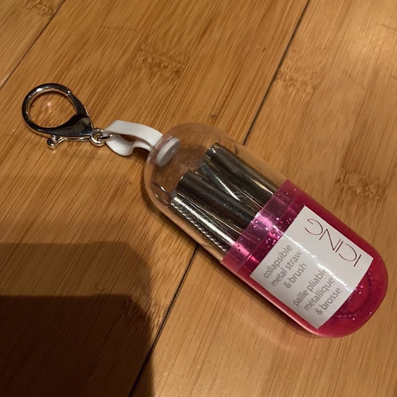 New Travel collapsible metal straw and bread set - Picture 1 of 5